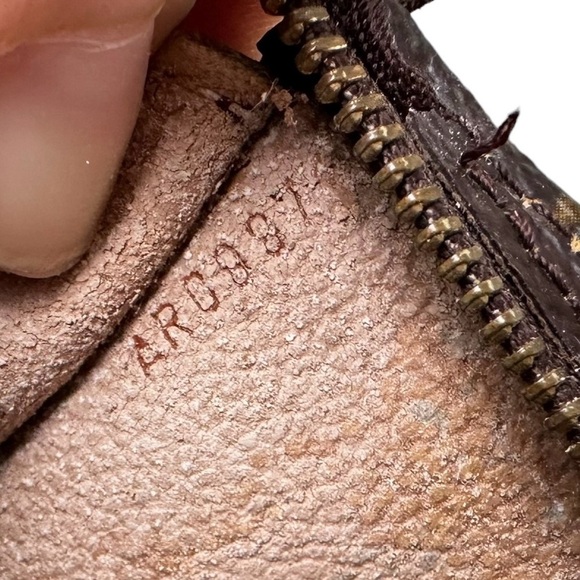 Authentic Louis Vuitton Brown Monogram Leather Toiletry Cosmetic Pouch Bag Case - Picture 8 of 13